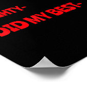 Nice Naughty I Tried Funny Christmas Matching  Poster (Hoek)