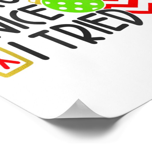 Nice Naughty I Tried Ornaments Novelty _1 Poster (Hoek)