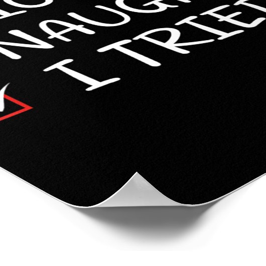 Nice Naughty I Tried  Poster (Hoek)