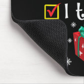 Nice Naughty I Tried Santa's Funny Christmas Naugh Muismat (Hoek)