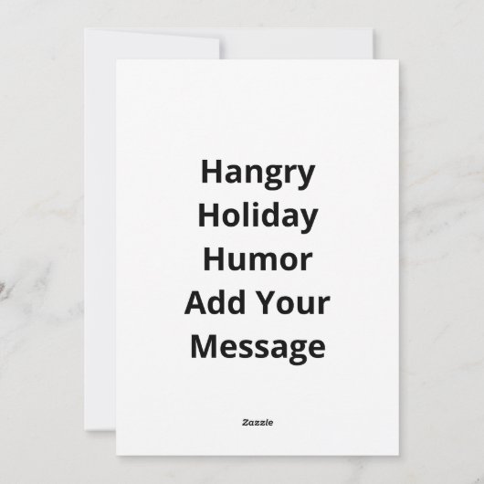 Nice Naughty I Was Hangry List Christmas  Feestdagenkaart (Achterkant)