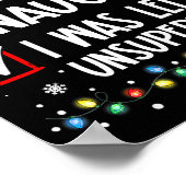 Nice Naughty I Was Left Unsupervised List Christma Poster (Hoek)