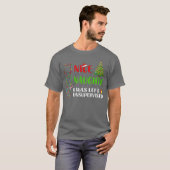 Nice Naughty I Was Left Unsupervised Santa Christm T-shirt (Voorkant volledig)