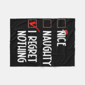 Nice Naughty, ik betreur het dat er niets is van k Fleece Deken (Voorkant (Horizontaal))