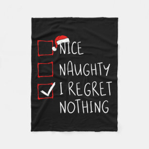 Nice Naughty, ik betreur het dat er niets is van k Fleece Deken