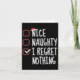 Nice Naughty, ik betreur het dat er niets is van k Kaart