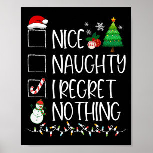 Nice Naughty, ik betreur het dat er niets is van k Poster