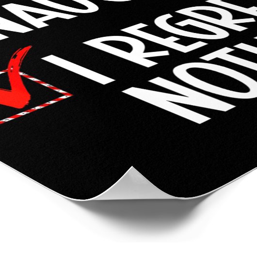 Nice Naughty, ik betreur het dat er niets is van k Poster (Hoek)