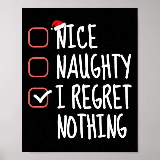 Nice Naughty, ik betreur het dat er niets is van k Poster (Voorkant)