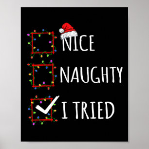 Nice Naughty, ik heb kerstkerstkerstlijst gemaakt, Poster