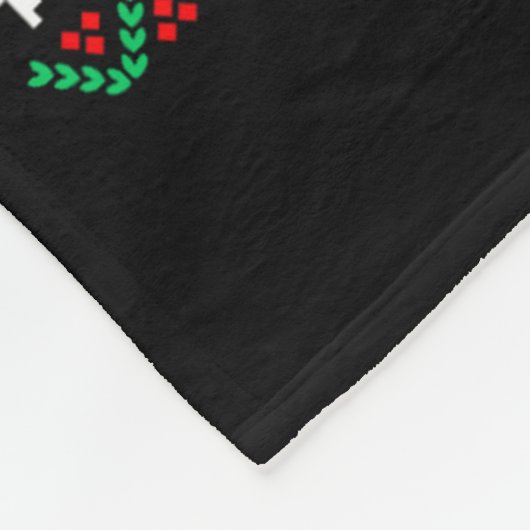 Nice Naughty I'm Drunk Checklist Ugly Christmas Sw Fleece Deken (Hoek)