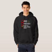 Nice Naughty Innocent tot bewezen Guilty Christma Hoodie (Voorkant volledig)