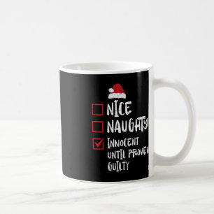 Nice Naughty Innocent tot bewezen Guilty Christma Koffiemok
