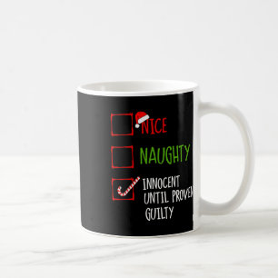 Nice Naughty Innocent tot bewezen Guilty Christma Koffiemok
