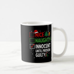 Nice Naughty Innocent tot bewezen Guilty Christma Koffiemok