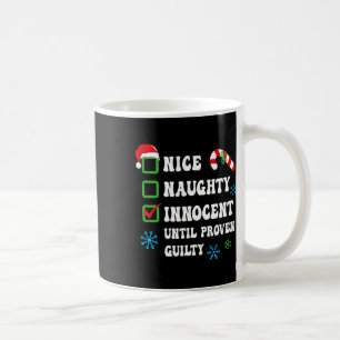 Nice Naughty Innocent tot bewezen Guilty Christma Koffiemok