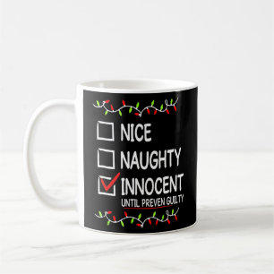 Nice Naughty Innocent tot bewezen Guilty Christma Koffiemok