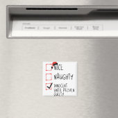 Nice Naughty Innocent tot bewezen Guilty Christma Magneet (Insitu (Vaatwasser))
