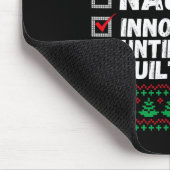 Nice Naughty Innocent tot bewezen Guilty Christma Muismat (Hoek)