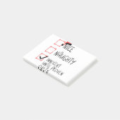 Nice Naughty Innocent tot bewezen Guilty Christma Post-it® Notes (Schuin)