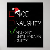 Nice Naughty Innocent tot bewezen Guilty Christma Poster (Voorkant)