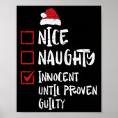Nice Naughty Innocent tot bewezen Guilty Christma Poster (Voorkant)