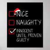 Nice Naughty Innocent tot bewezen Guilty Christma Poster (Voorkant)