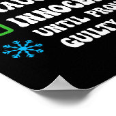 Nice Naughty Innocent tot bewezen Guilty Christma Poster (Hoek)
