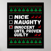 Nice Naughty Innocent tot bewezen Guilty Christma Poster (Voorkant)
