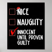 Nice Naughty Innocent tot bewezen Guilty Christma Poster (Voorkant)