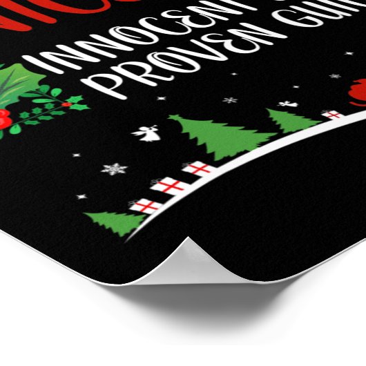 Nice Naughty Innocent tot bewezen Guilty Christma Poster (Hoek)