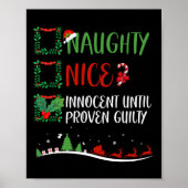 Nice Naughty Innocent tot bewezen Guilty Christma Poster (Voorkant)