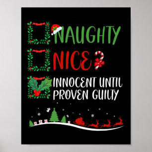 Nice Naughty Innocent tot bewezen Guilty Christma Poster