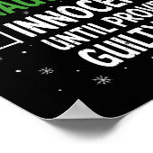 Nice Naughty Innocent tot bewezen Guilty Christma Poster (Hoek)