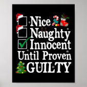 Nice Naughty Innocent tot bewezen Guilty Christma Poster (Voorkant)