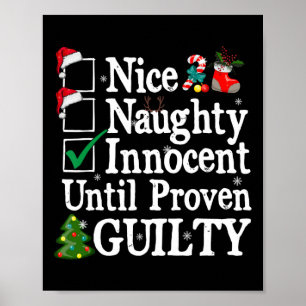 Nice Naughty Innocent tot bewezen Guilty Christma Poster