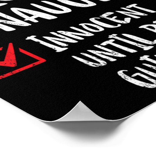 Nice Naughty Innocent tot bewezen Guilty Christma Poster (Hoek)