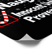 Nice Naughty Innocent tot bewezen Guilty Christma Poster (Hoek)