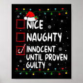 Nice Naughty Innocent tot bewezen Guilty Christma Poster (Voorkant)