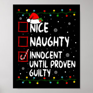 Nice Naughty Innocent tot bewezen Guilty Christma Poster