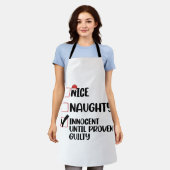 Nice Naughty Innocent tot bewezen Guilty Christma Schort (Gedragen)