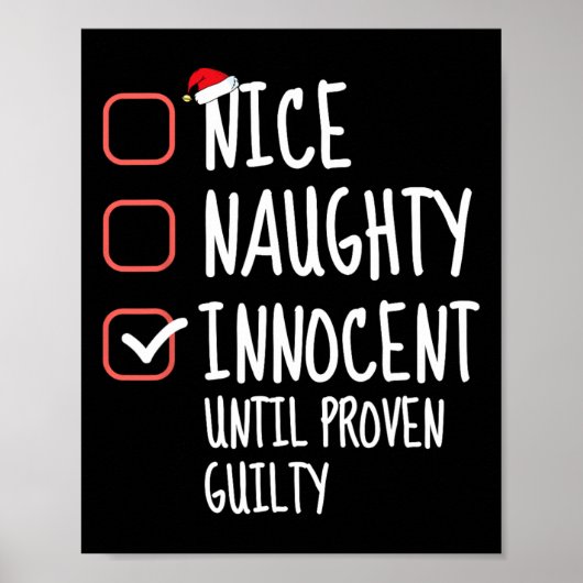 Nice Naughty Innocent tot bewezen Guilty Family C Poster (Voorkant)