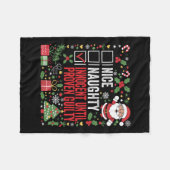 Nice Naughty Innocent tot bewezen Guilty Funny Ch Fleece Deken (Voorkant (Horizontaal))