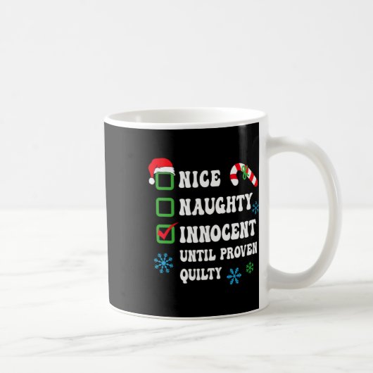 Nice Naughty Innocent tot bewezen Guilty Funny Ch Koffiemok (Rechts)