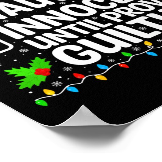 Nice Naughty Innocent tot bewezen Guilty Funny Ch Poster (Hoek)