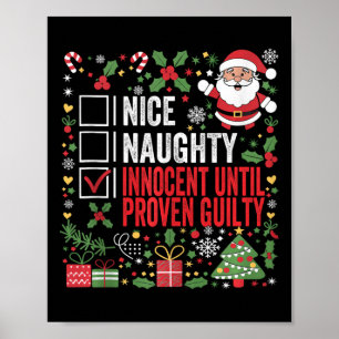 Nice Naughty Innocent tot bewezen Guilty Funny Ch Poster