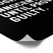 Nice Naughty Innocent tot bewezen Guilty Funny Xm Poster (Hoek)