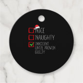 Nice Naughty Innocent Until Proven Bedankjes Labels (Voorkant)