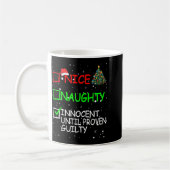 Nice Naughty Innocent Until Proven Guilty Christma Koffiemok (Links)