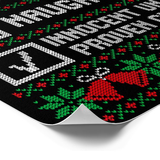 Nice Naughty Innocent Until Proven Guilty Christma Poster (Hoek)